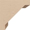 Ekena Millwork 6"W x 6"D x 6"H Wide Burlington Rough Cedar Woodgrain TimberThane Corbel, Primed Tan CORUR06X06X06BURRCPR - alternate 3